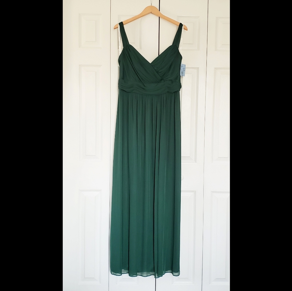 Sweetheart Tank Pleated Mesh Bridesmaid Dress
